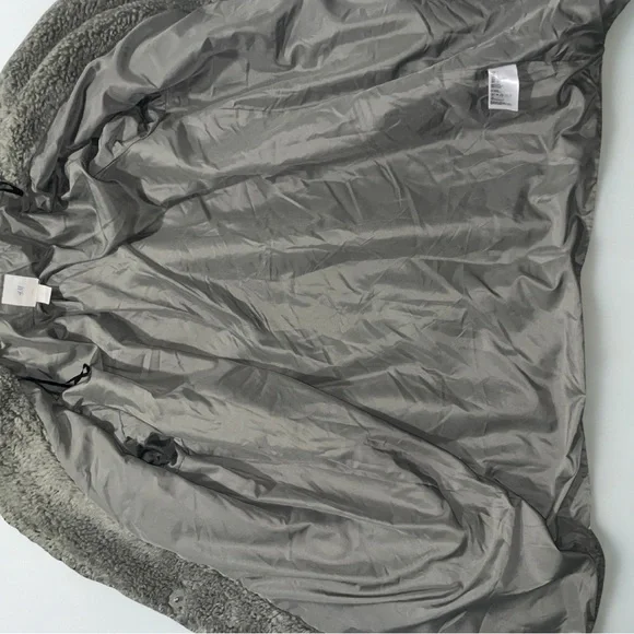 H&M Gray Teddy Sherpa Coat - Picture 3 of 5